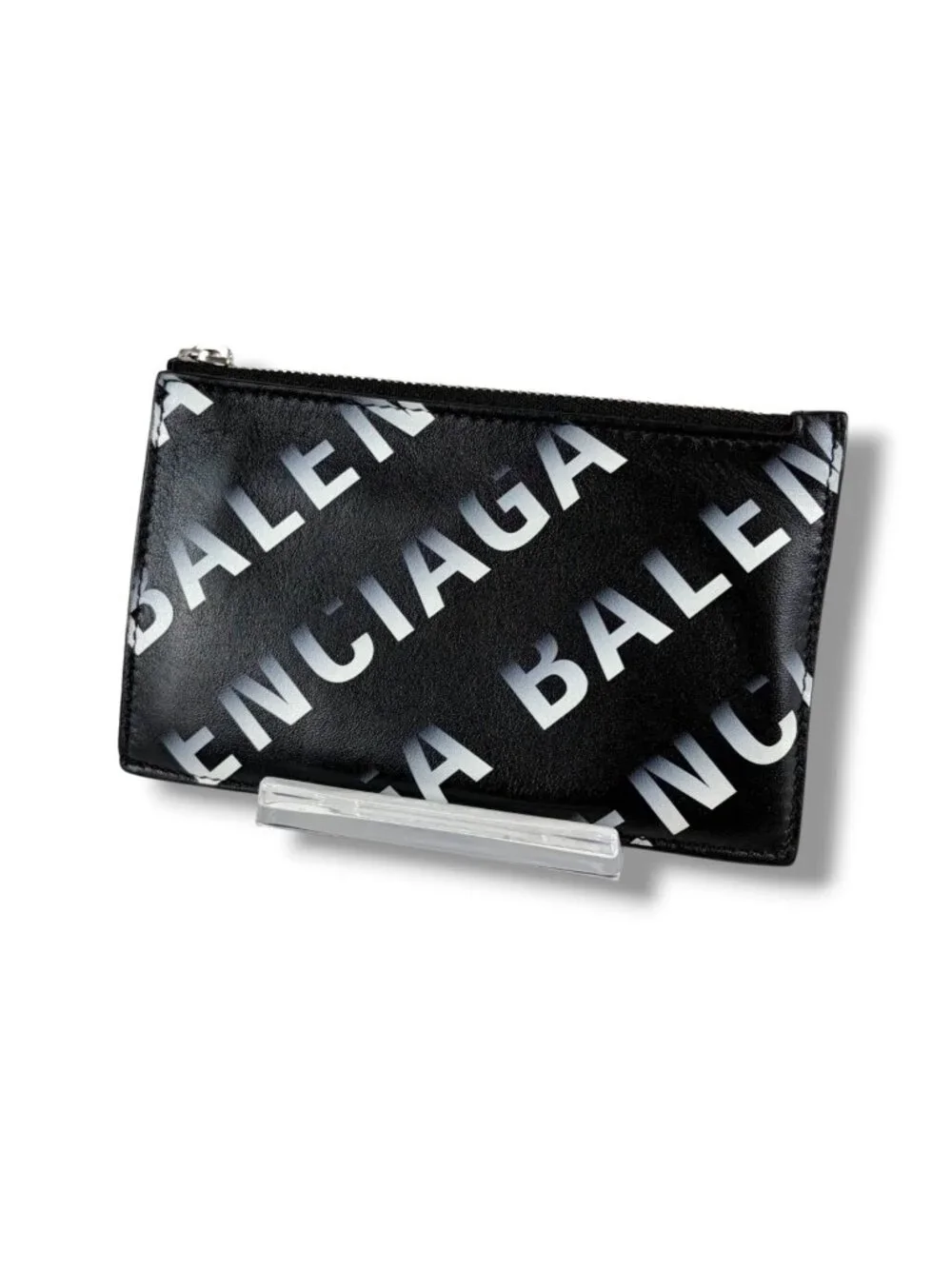 Balenciaga Graffiti Logo Print Fragment Case Card Coin